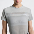 T-shirt technique perforé femme Cavalleria Toscana – Léger & respirant coloris Agave