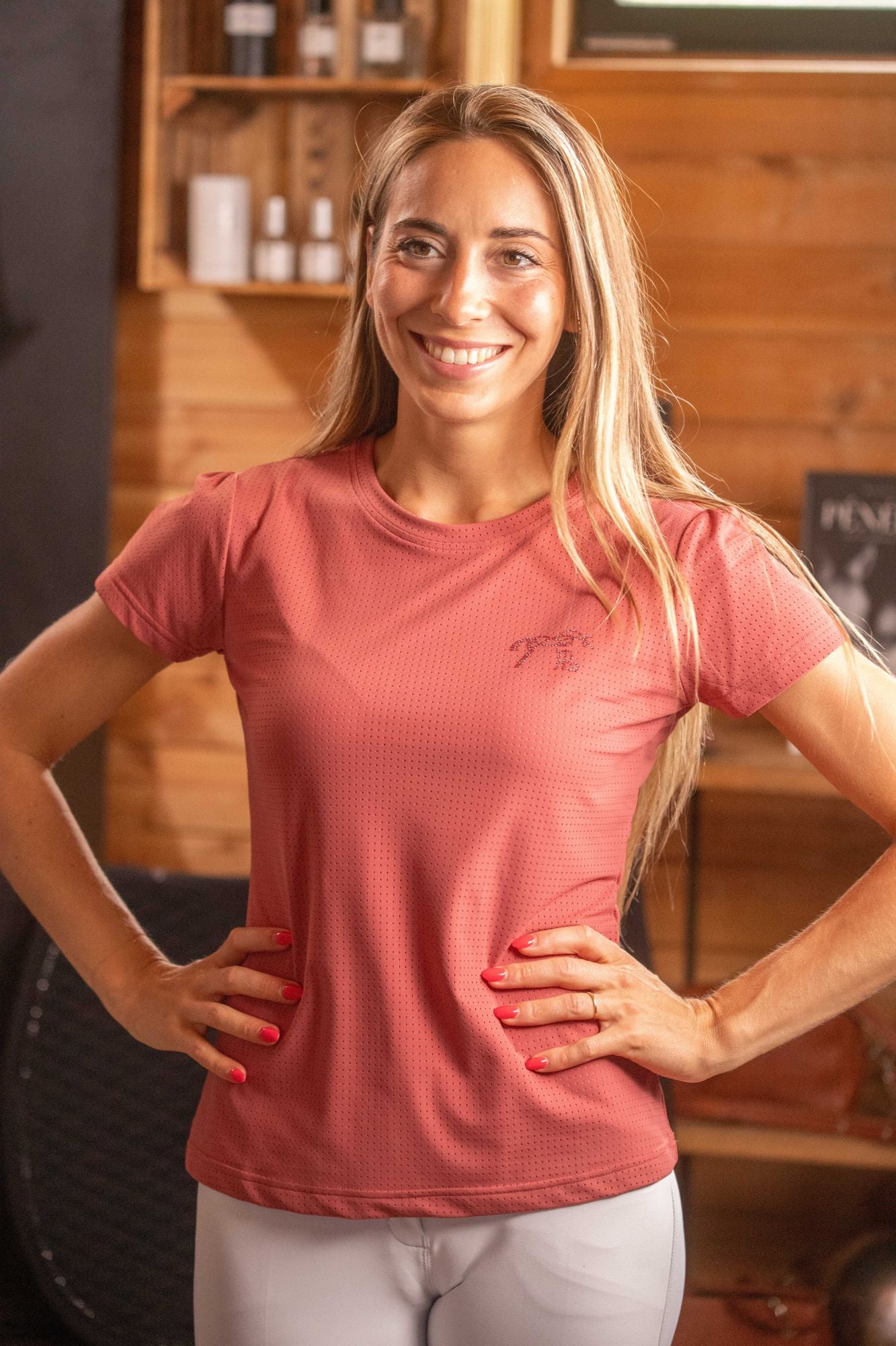 T-shirt Femme Techflo Terracotta – Pénélope