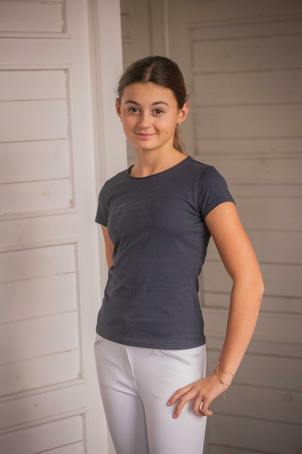 T-shirt Enfant Iconic Strass Marine – Eden by Pénélope