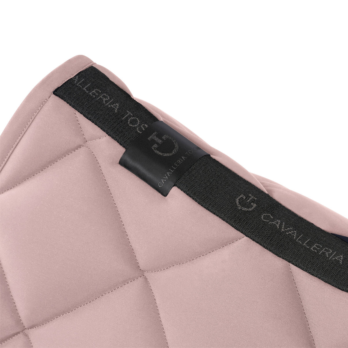 Tapis de selle Diamond Quilted Jersey Cavalleria Toscana – Cypria Beige Rosé