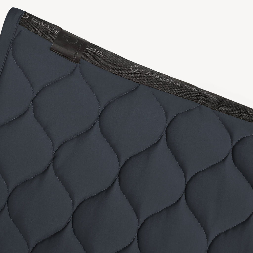 Tapis de selle New Circular Quilted Jersey Cavalleria Toscana – Gris Anthracite