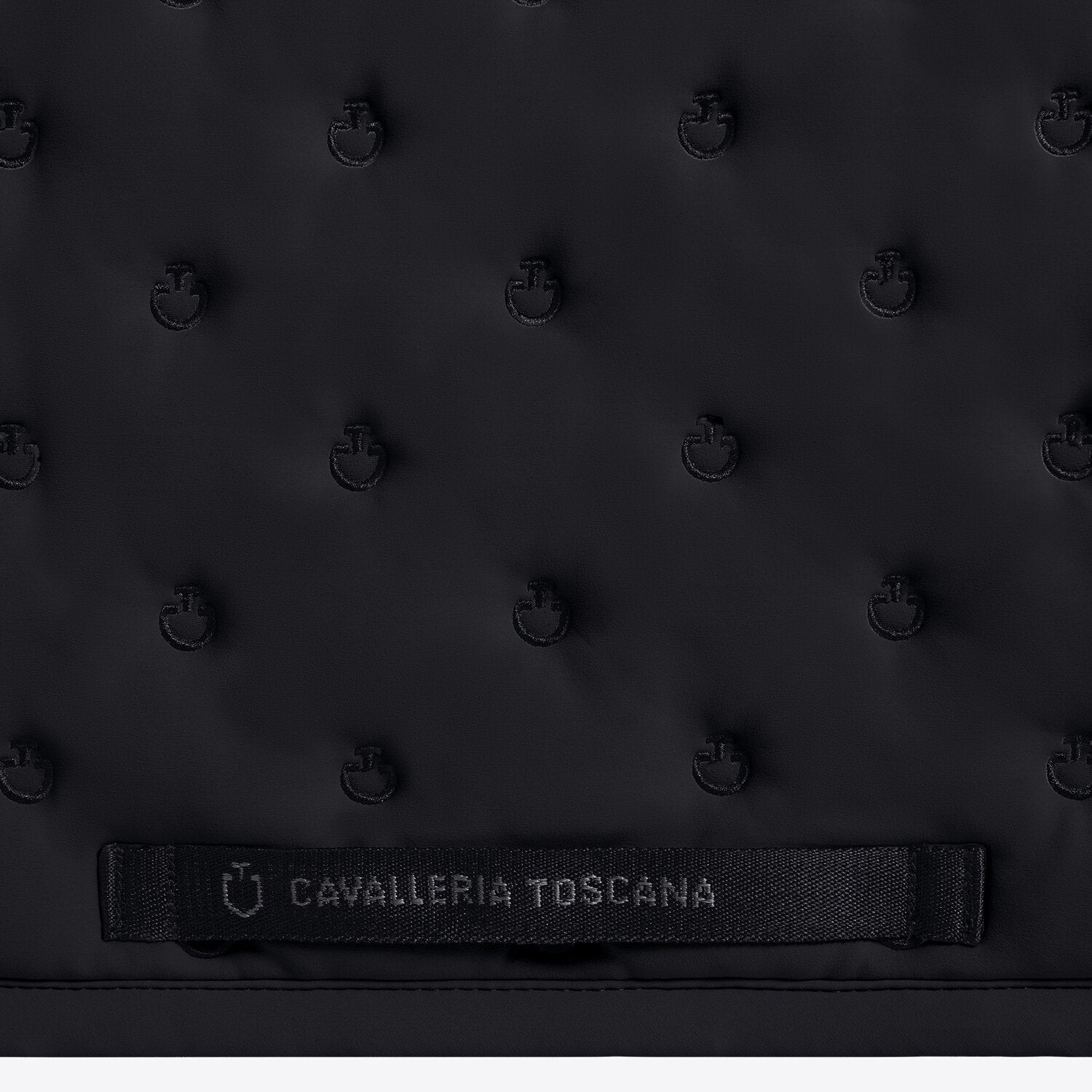 Tapis de selle Embroidery Quilted Cavalleria Toscana – Noir