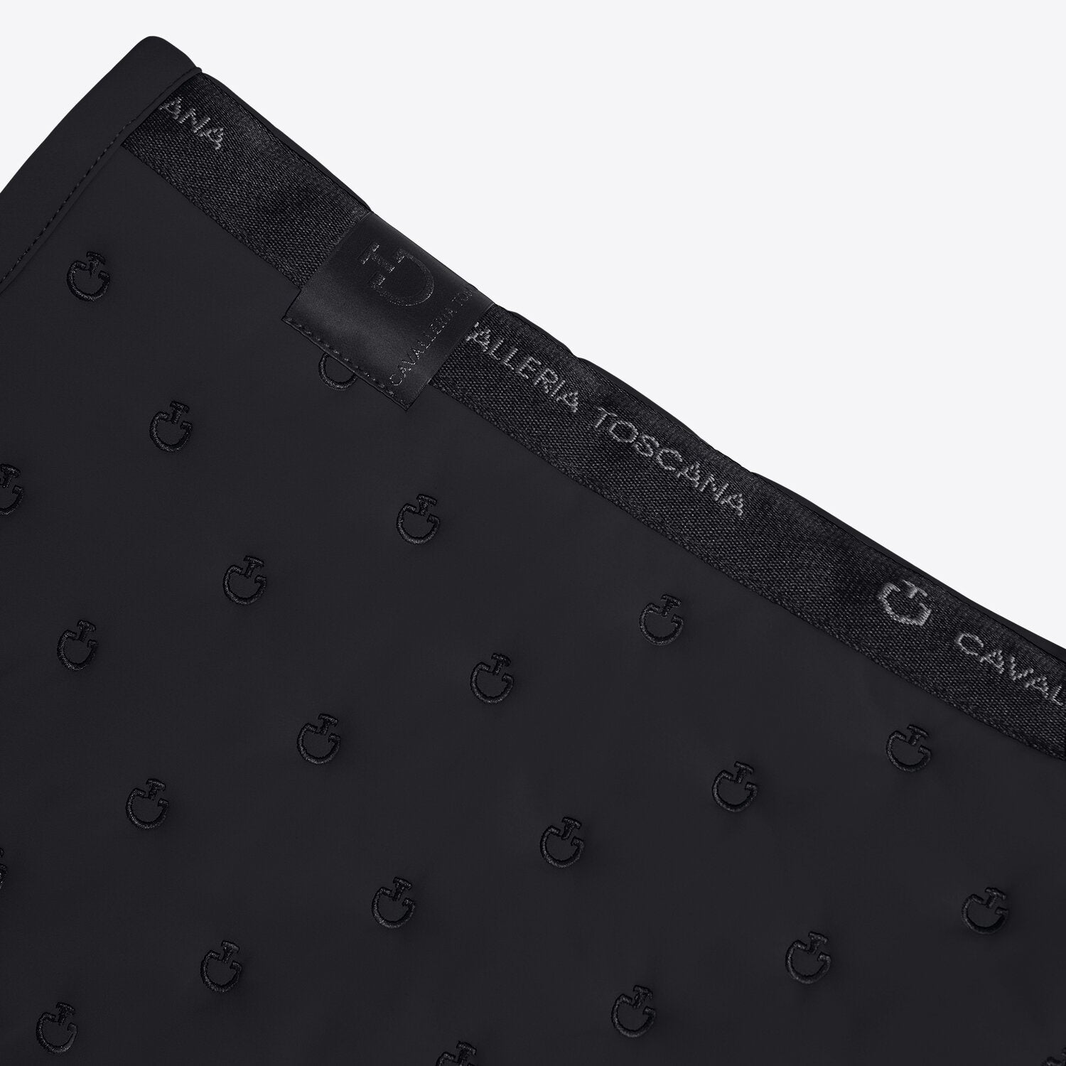 Tapis de selle Embroidery Quilted Cavalleria Toscana – Noir