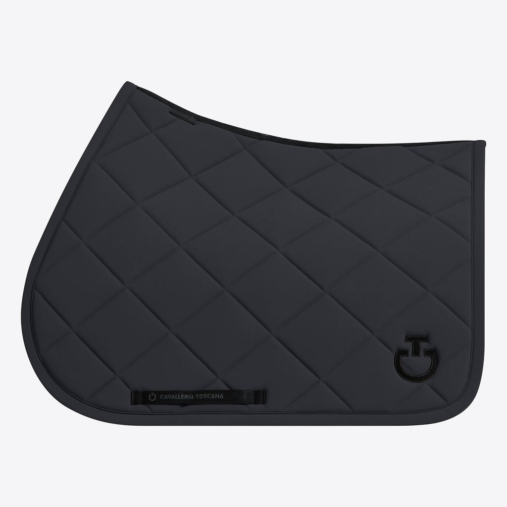 Tapis de selle Cavalleria Toscana Diamond quilted en jersey - Ocean blue
