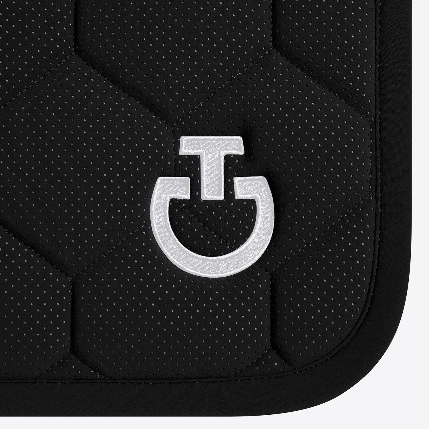 Tapis de selle Quilted Jersey Perforated Cavalleria Toscana – Noir