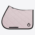 Tapis de selle Cavalleria Toscana Diamond quilted en jersey - Violet Ice galon Noir