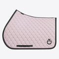 Tapis de selle Circular Quilted Cavalleria Toscana – Violet Ice galon et logo Noir