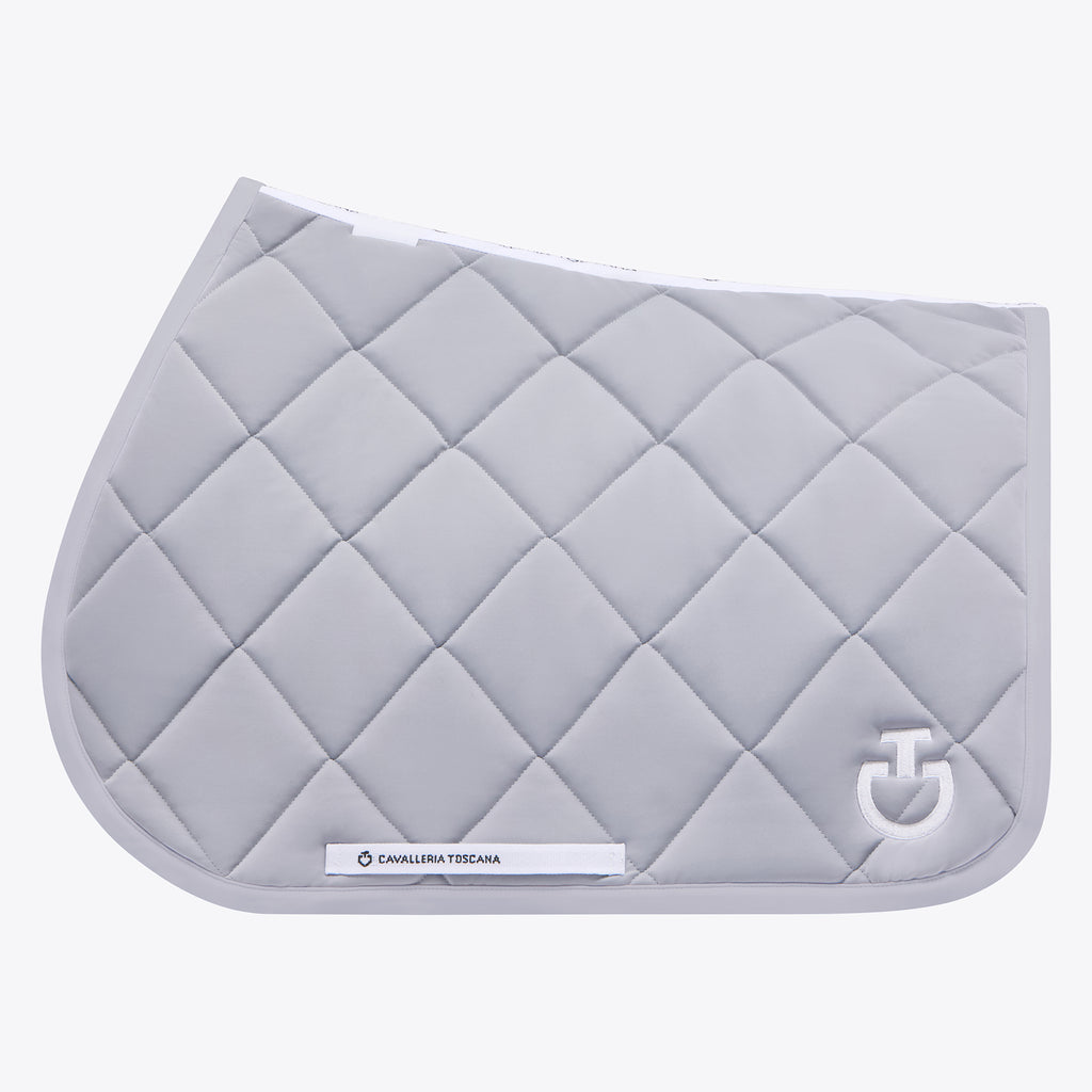 Tapis de selle Diamond Quilted Cavalleria Toscana –  Gris Clair