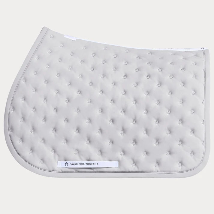 TAPIS DE SELLE EQUITATION CAVALLERIA TOSCANA GRIS CLAIR