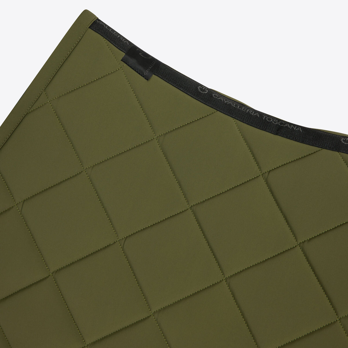 Tapis de selle Diamond Quilted Jersey Cavalleria Toscana – Winter Moss