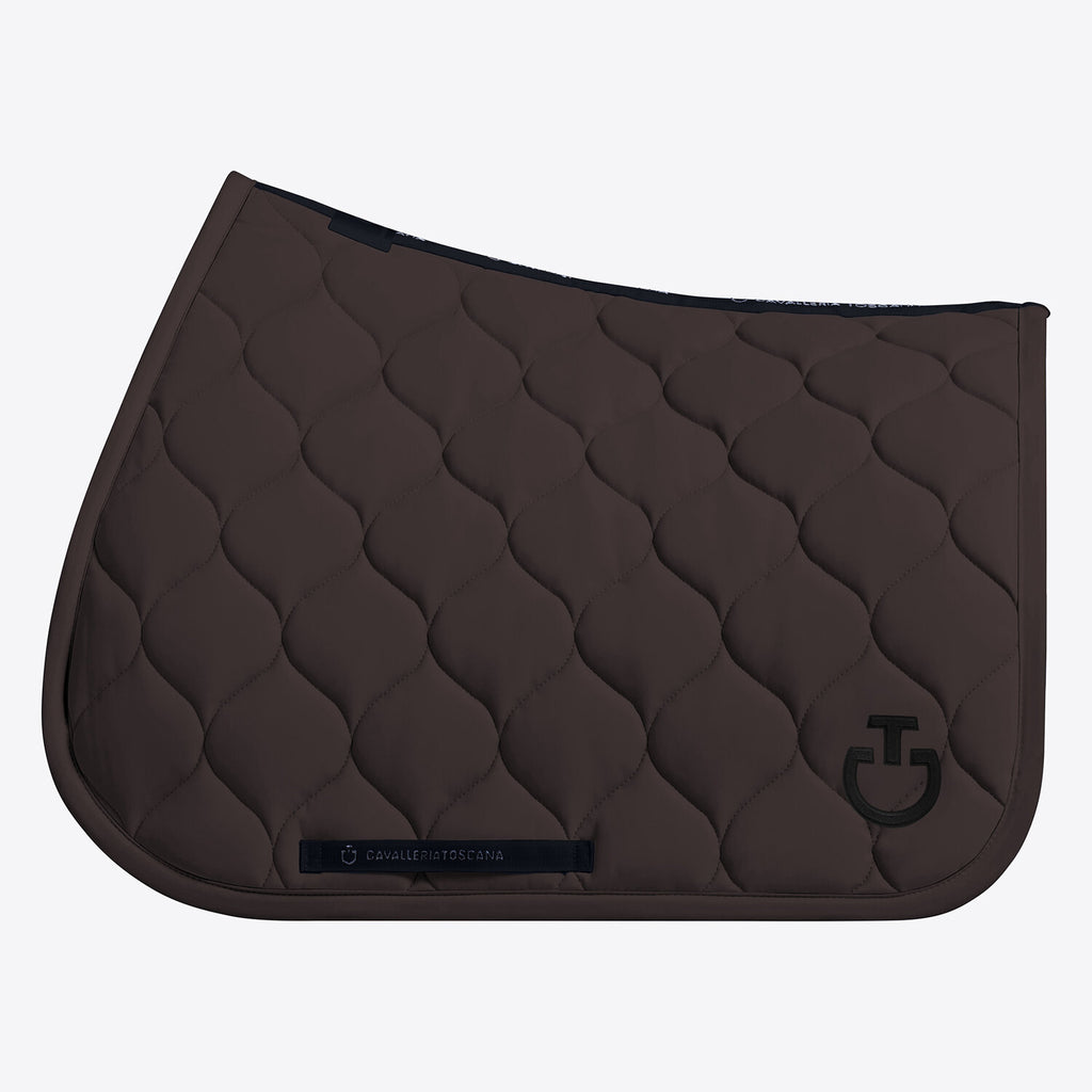 Tapis de selle New Circular Quilted Jersey Cavalleria Toscana – Expresso