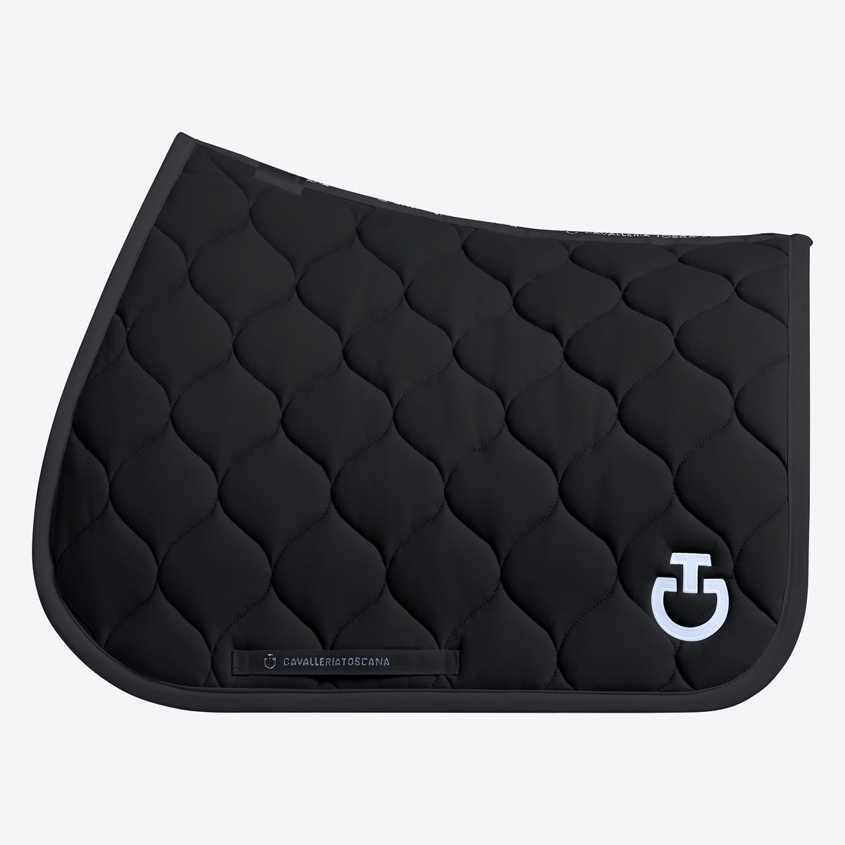 Tapis de selle New Circular Quilted Jersey Cavalleria Toscana – Noir