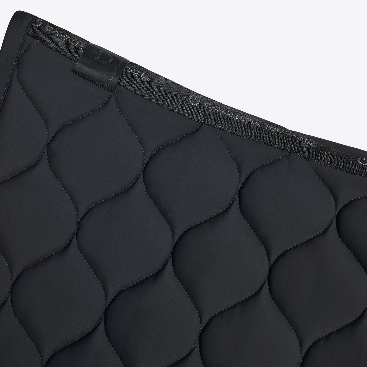 Tapis de selle New Circular Quilted Jersey Cavalleria Toscana – Noir