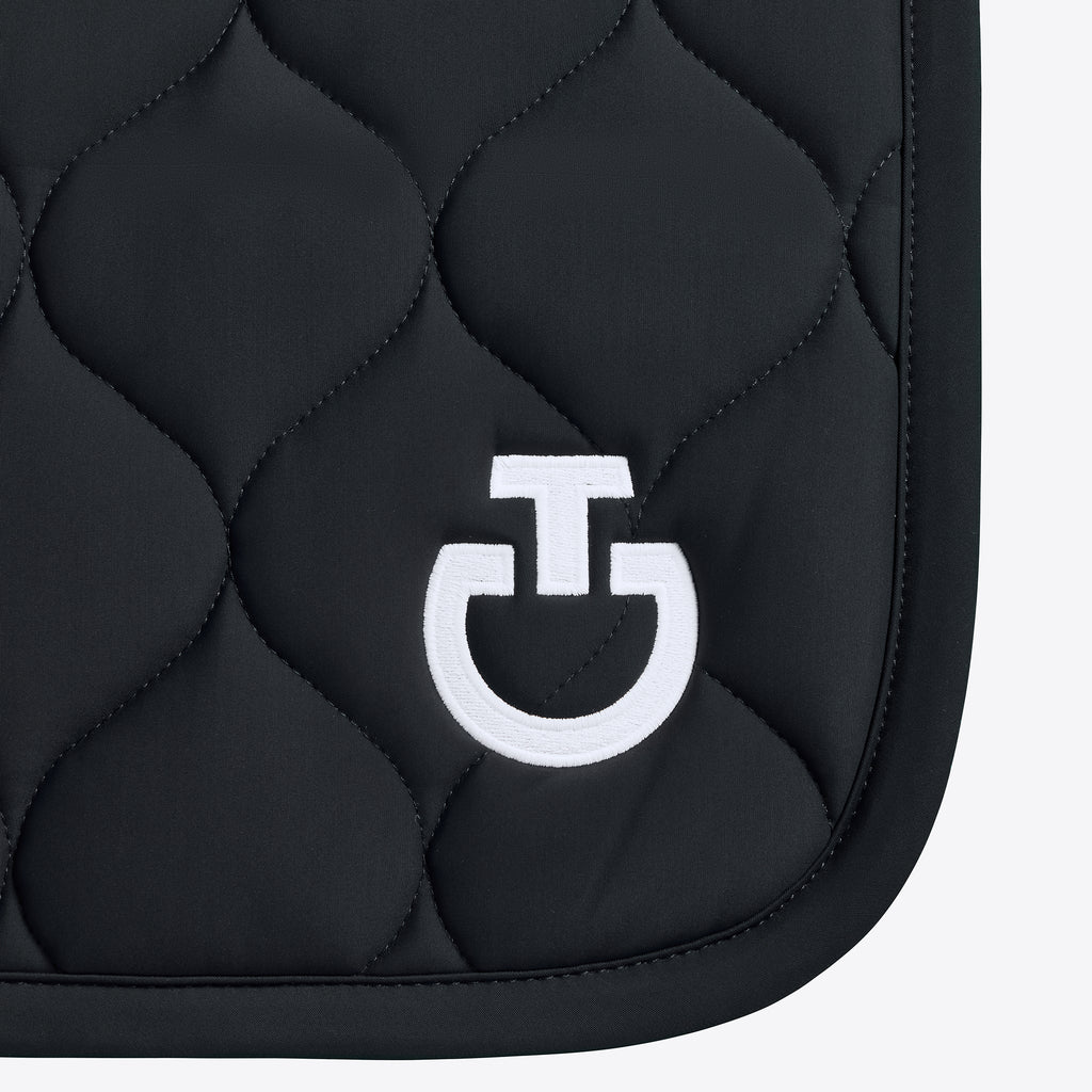 Tapis de selle New Circular Quilted Jersey Cavalleria Toscana – Noir