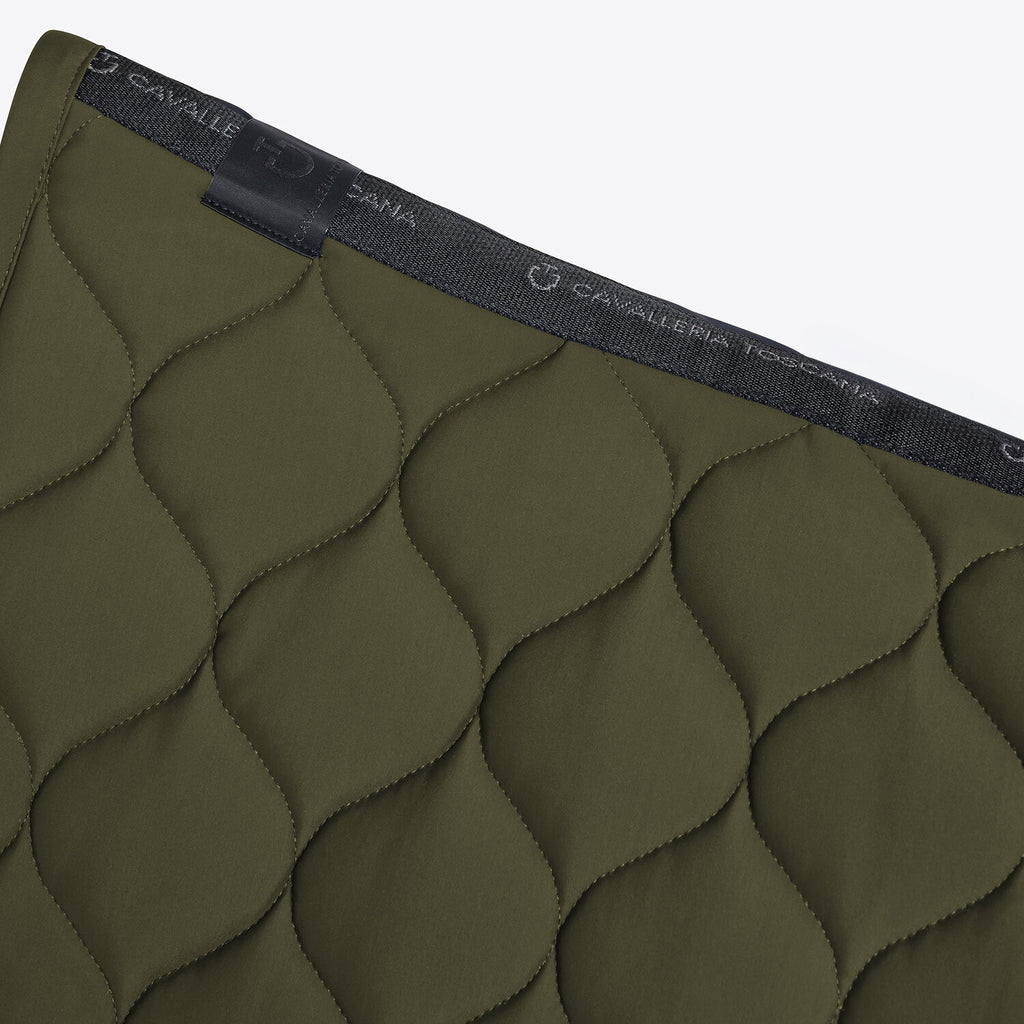 Tapis de selle New Circular Quilted Jersey Cavalleria Toscana – Winter Moss
