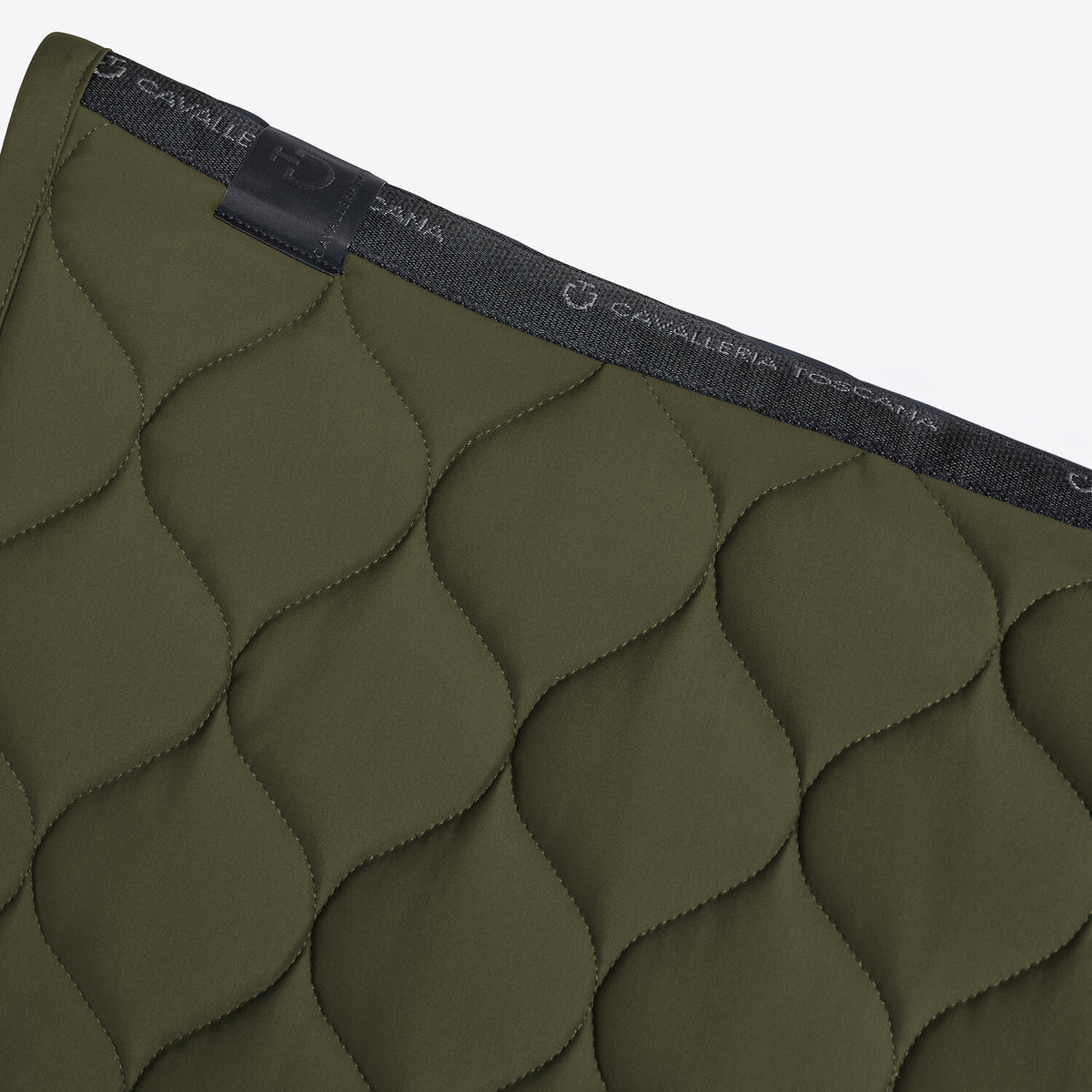 Tapis de selle New Circular Quilted Jersey Cavalleria Toscana – Winter Moss