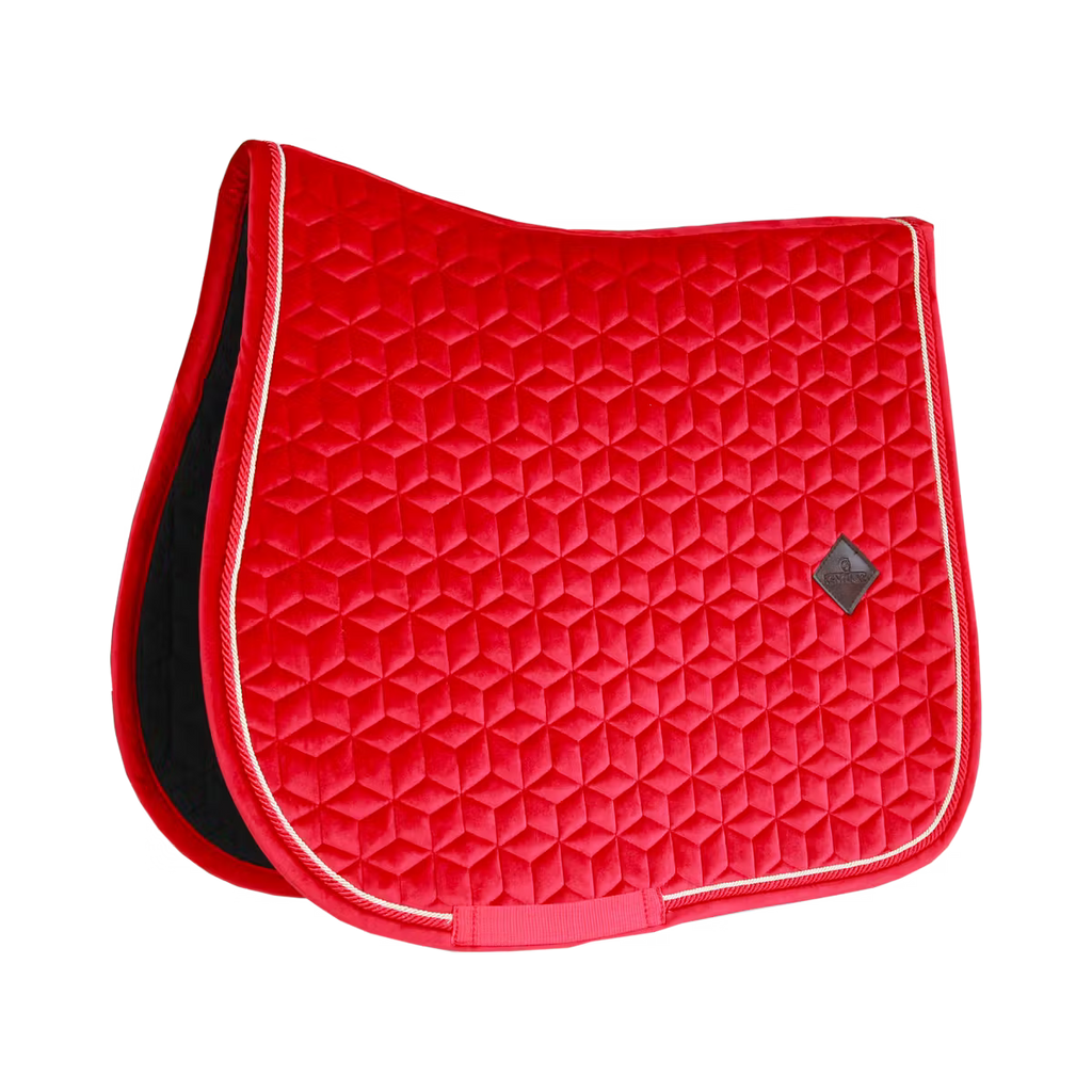 Tapis de selle Velvet Jumping Kentucky – Rouge
