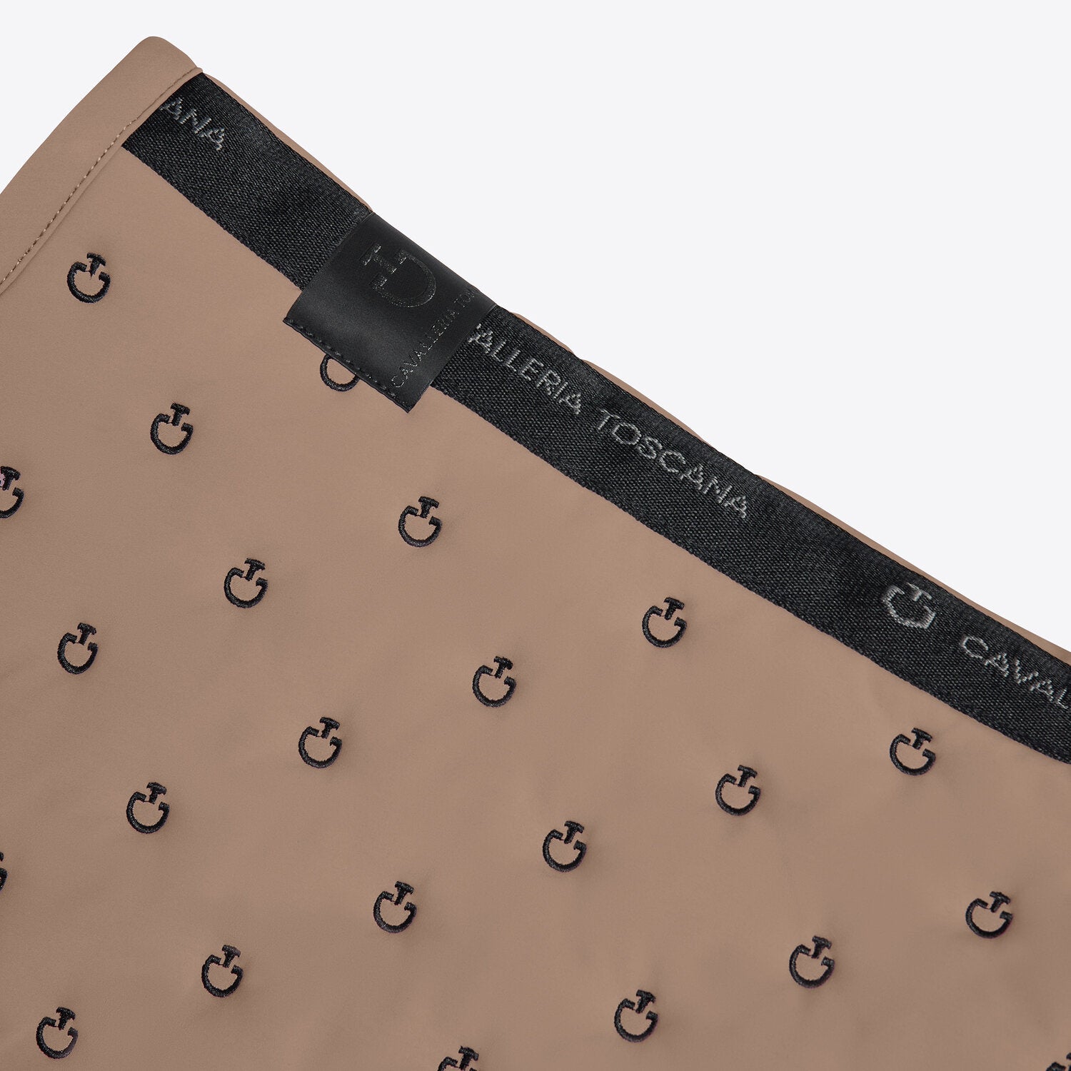 Tapis de selle Embroidery Quilted Cavalleria Toscana – Noisette