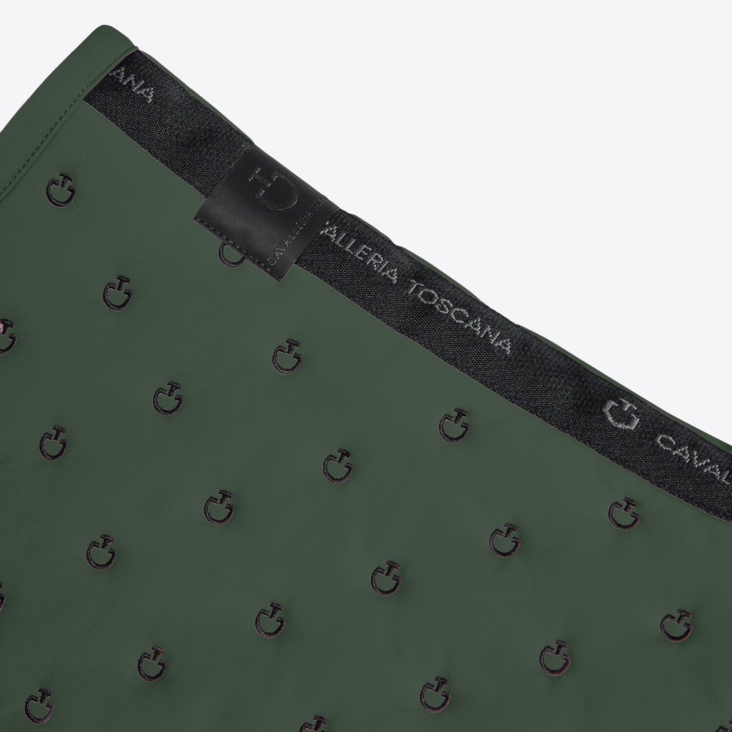 Tapis de selle Embroidery Quilted Cavalleria Toscana – Jungle Green