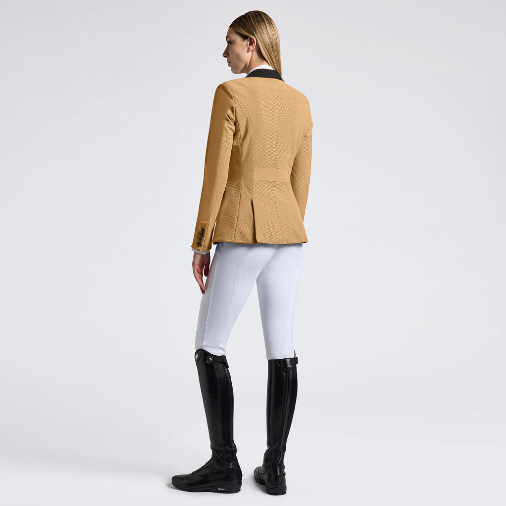 Veste de concours femme Cavalleria Toscana perforée – Tan