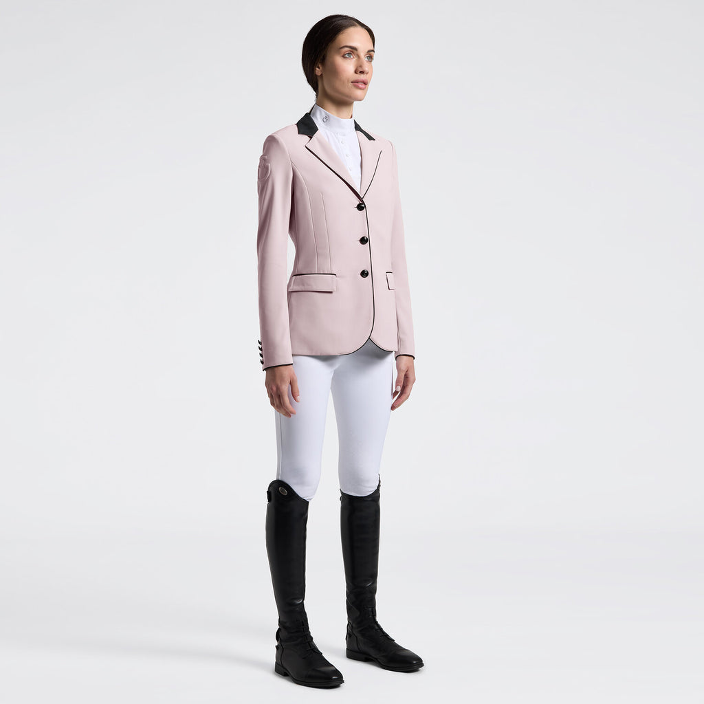 Veste de concours femme Cavalleria Toscana à boutons – Violet Ice