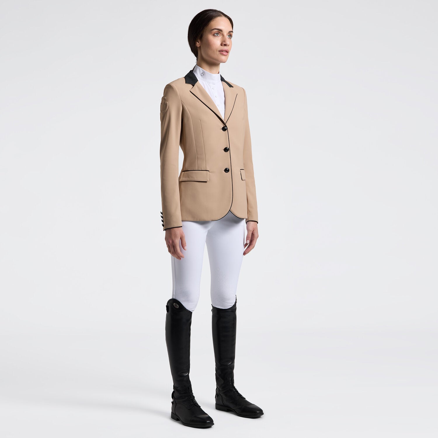 Veste de concours femme Cavalleria Toscana à boutons – Blush