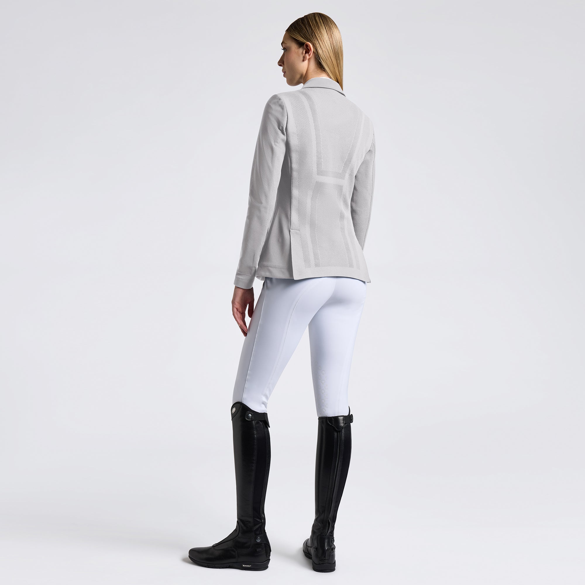 Veste de compétition perforée femme Cavalleria Toscana Revolution – Gris Clair