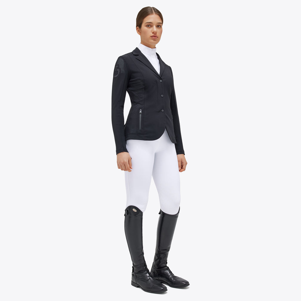 Veste de compétition perforée femme Cavalleria Toscana Revolution – Noire