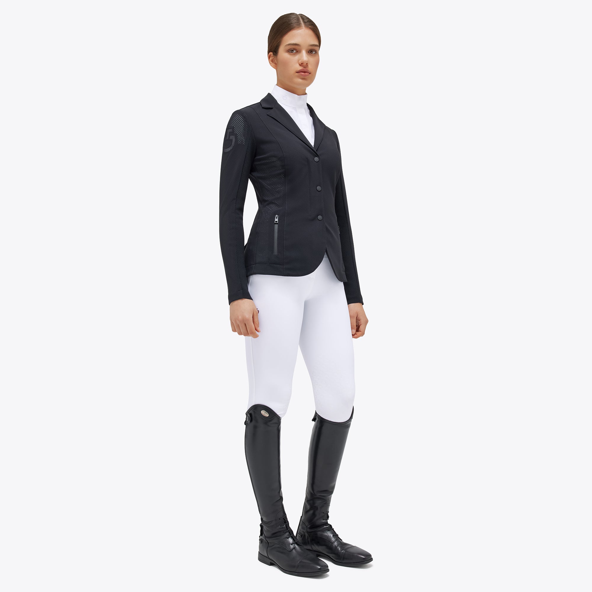 Veste de compétition perforée femme Cavalleria Toscana Revolution – Noire