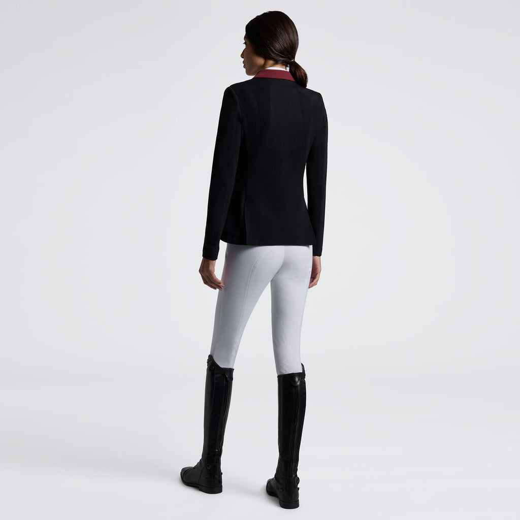 Veste de concours femme Revolution noir et bordeaux Cavalleria Toscana