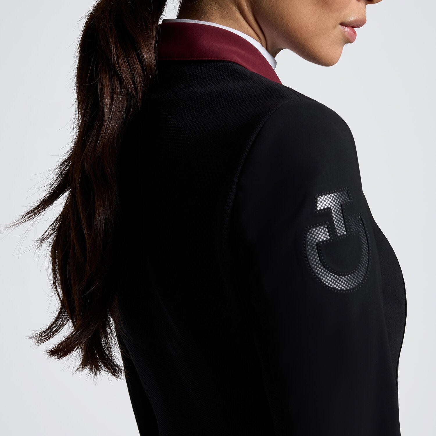 Veste de concours femme Revolution noir et bordeaux Cavalleria Toscana