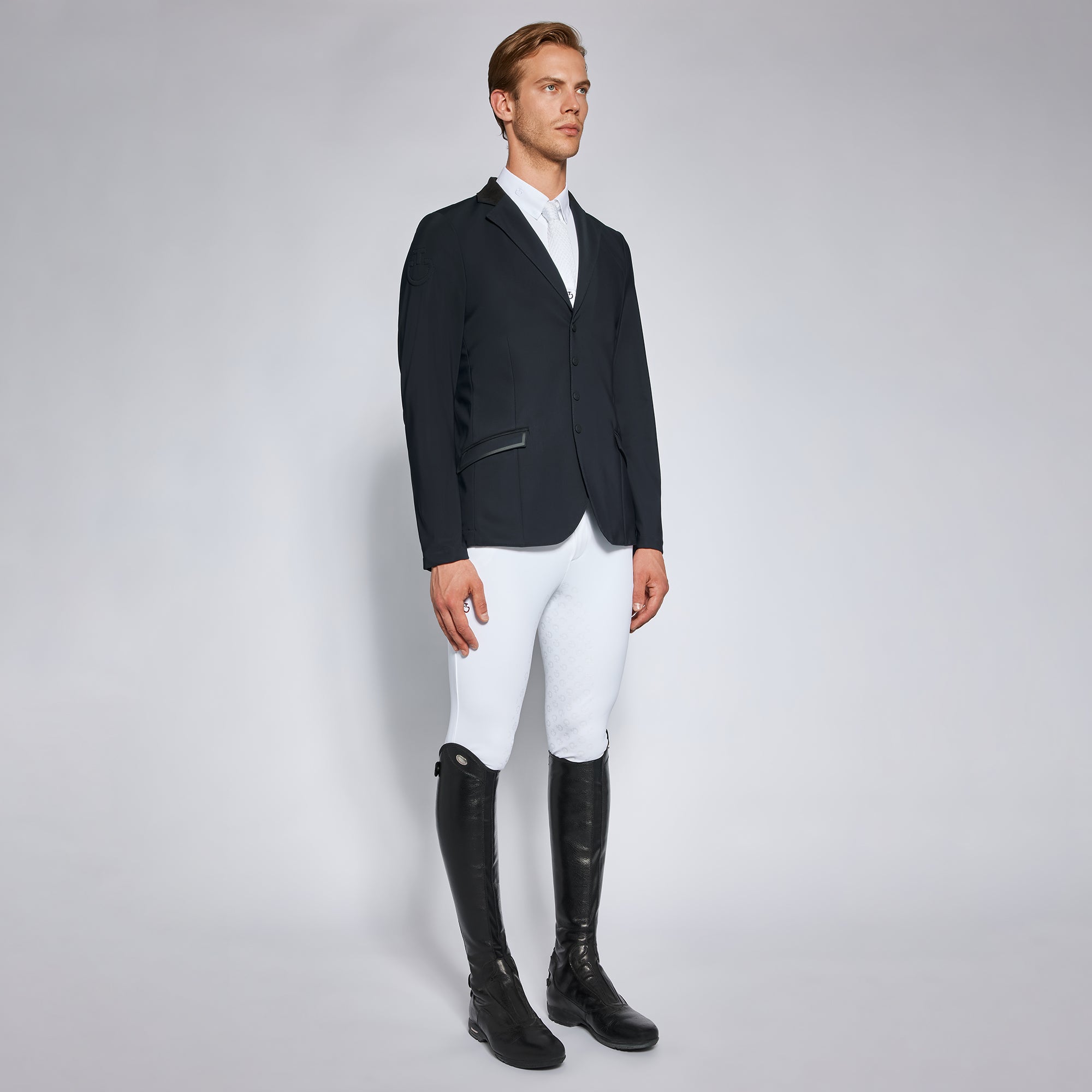 Veste de concours homme zippée Cavalleria Toscana – Marine
