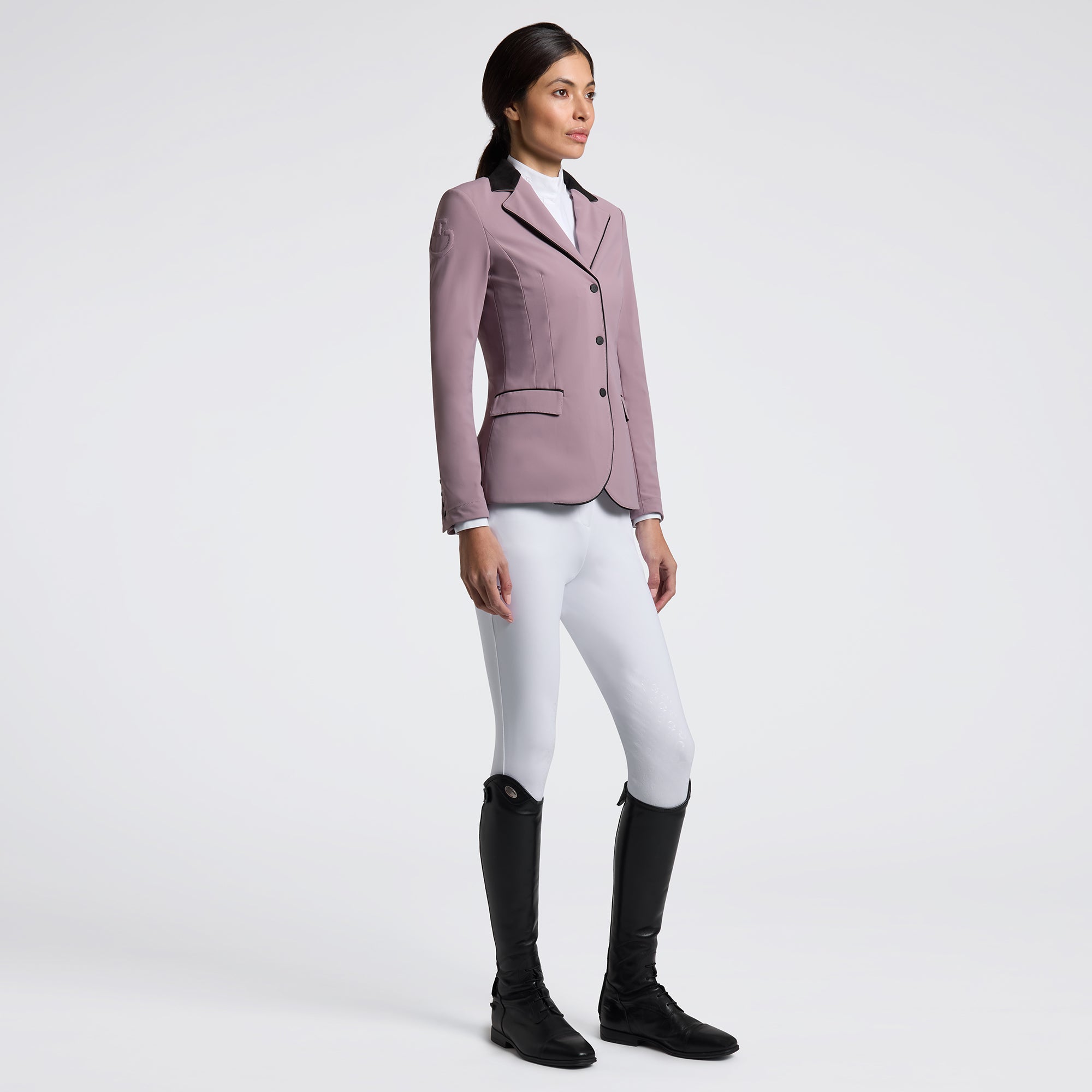 Veste de concours zippée femme Cavalleria Toscana – Lilas