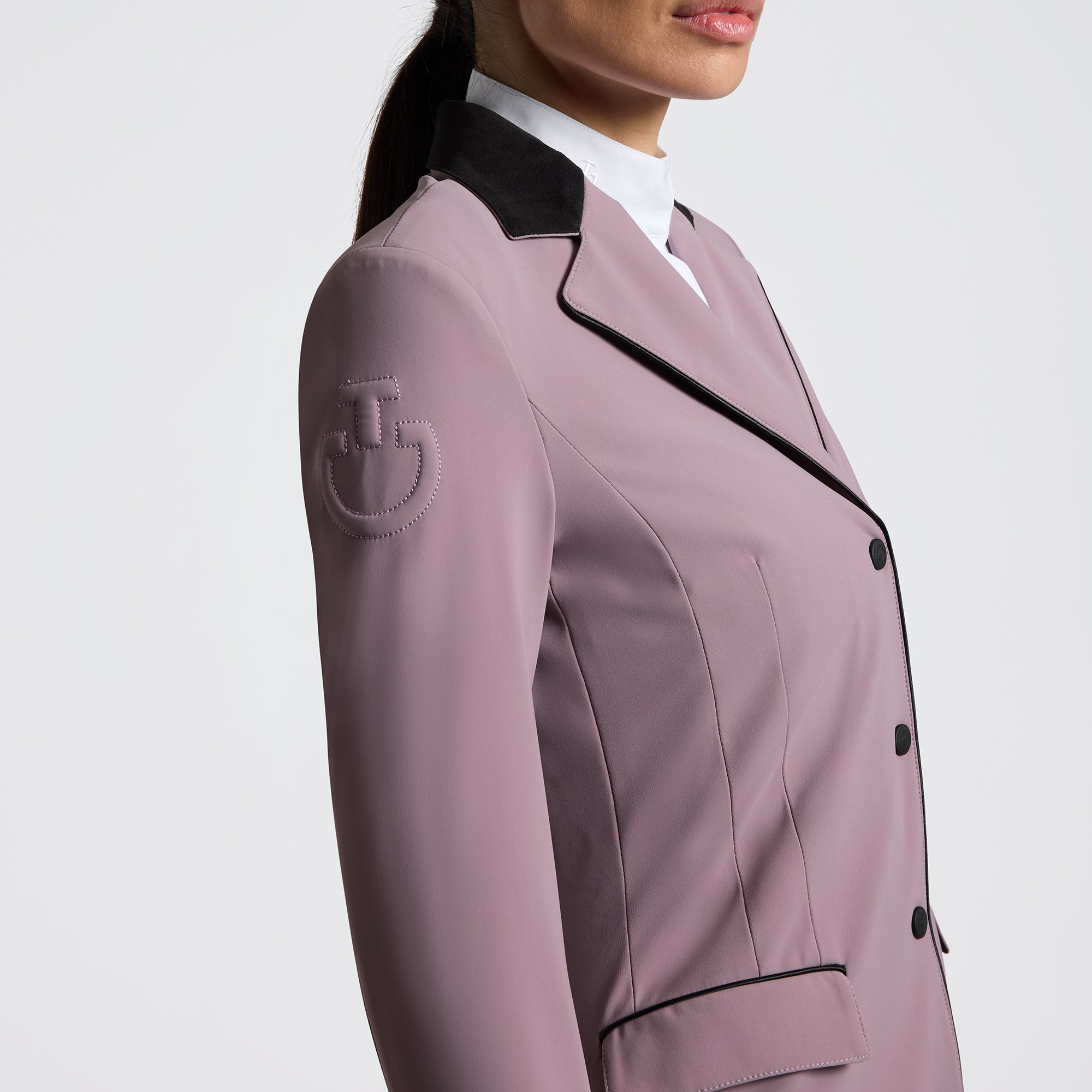 Veste de concours zippée femme Cavalleria Toscana – Lilas