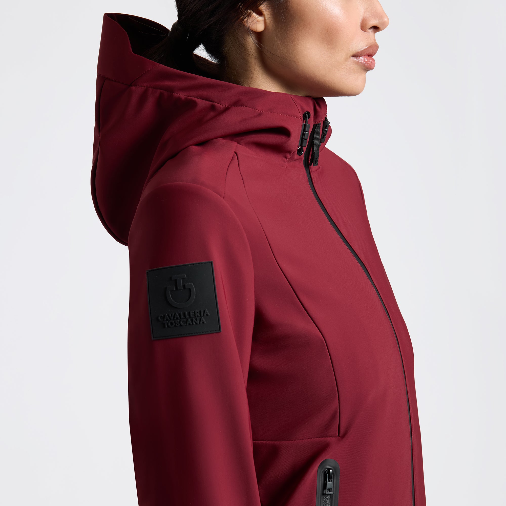Veste softshell thermique à capuche Cavalleria Toscana femme