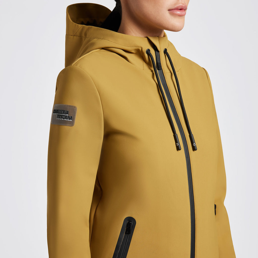 Veste softshell thermique à capuche Cavalleria Toscana femme Miel