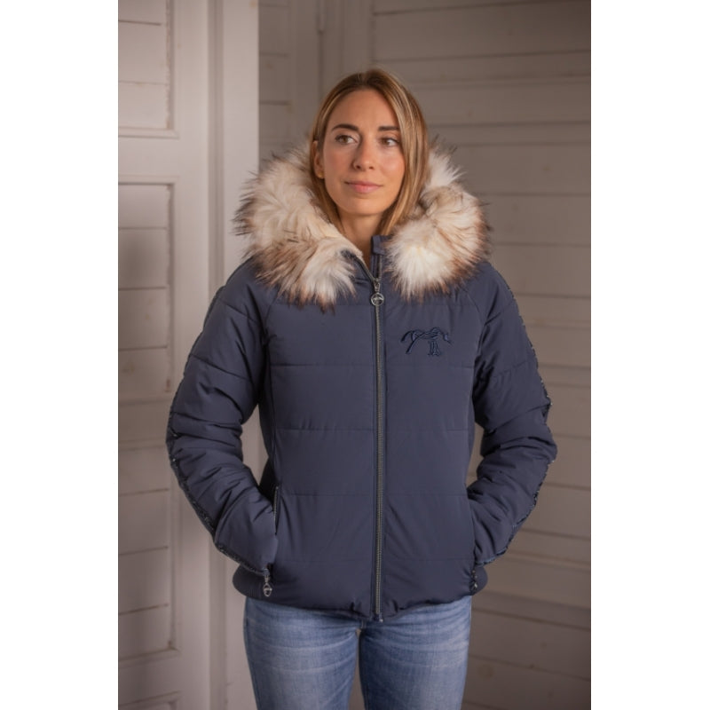 Blouson Louxy Marine – Doudoune Femme Chaude et Confortable