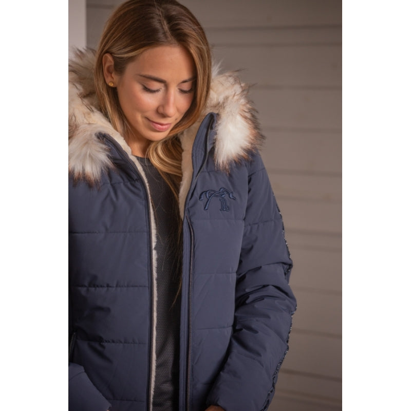 Blouson Louxy Marine – Doudoune Femme Chaude et Confortable