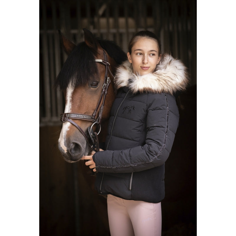 Blouson Louxy Noir – Doudoune Femme Chaude et Confortable