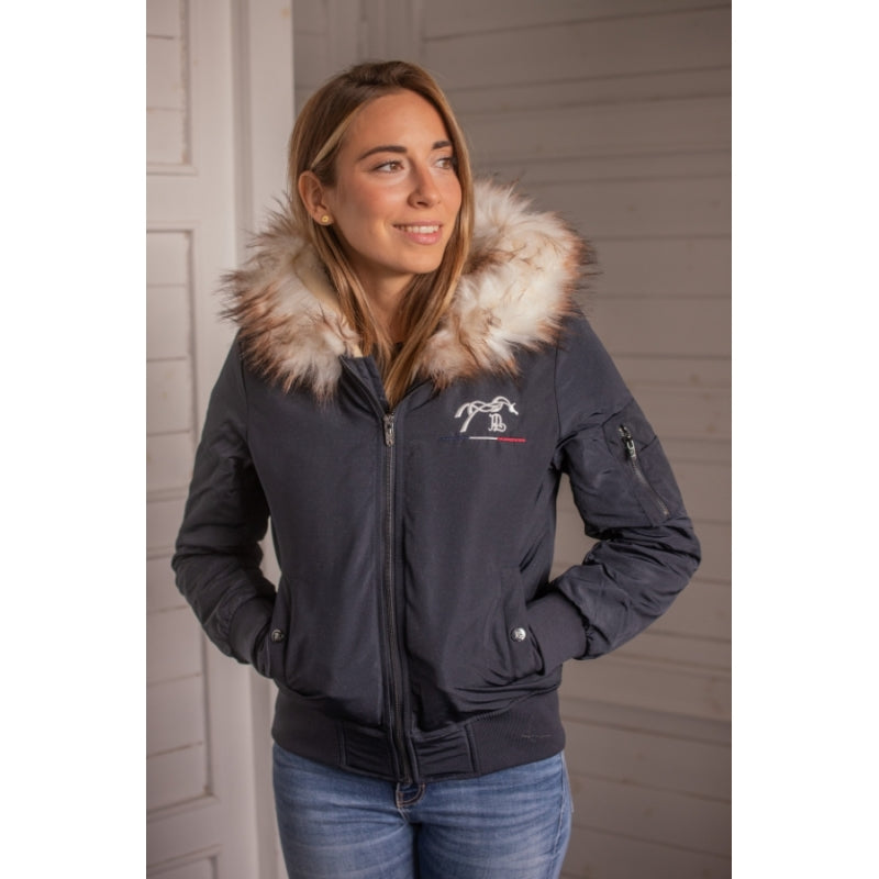Bombers Lyon Glitter Marine – Blouson Femme Déperlant