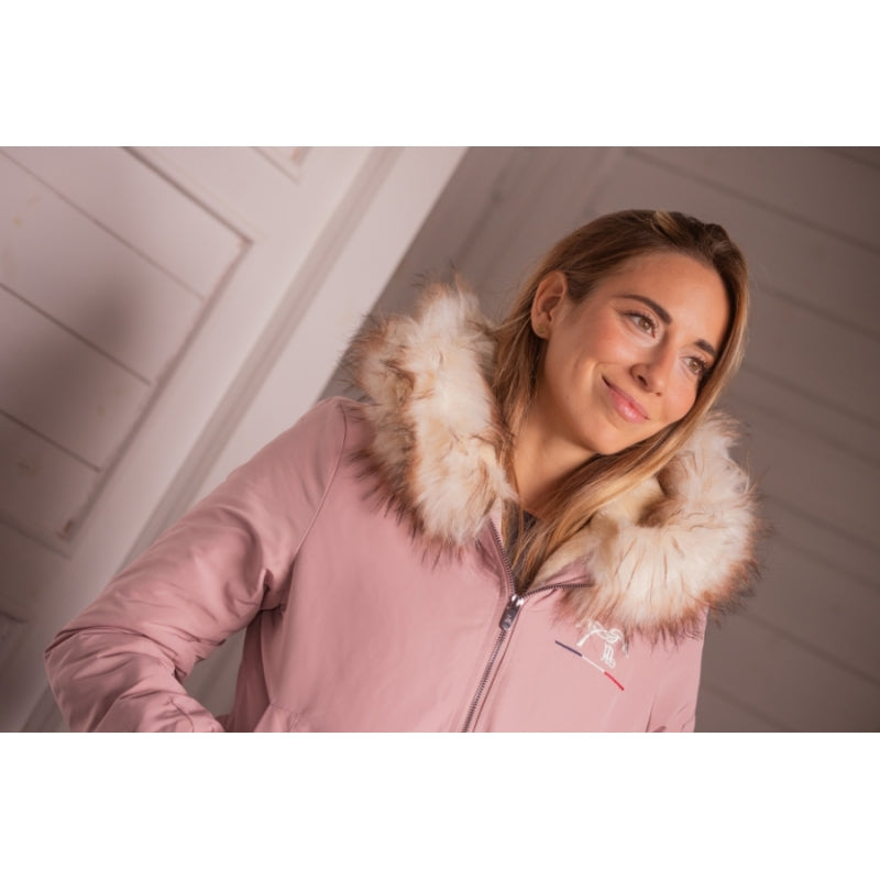 Bombers Lyon Rose Poudré – Blouson Femme Déperlant