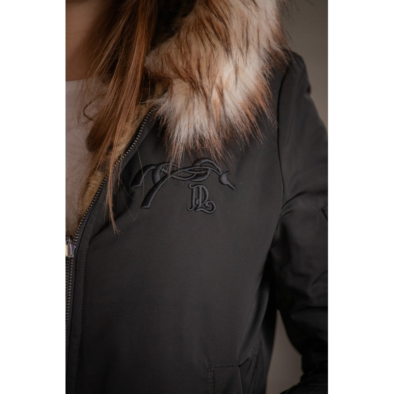 Bombers réversible PL-Leolyon Pénélope – Noir & Léopard