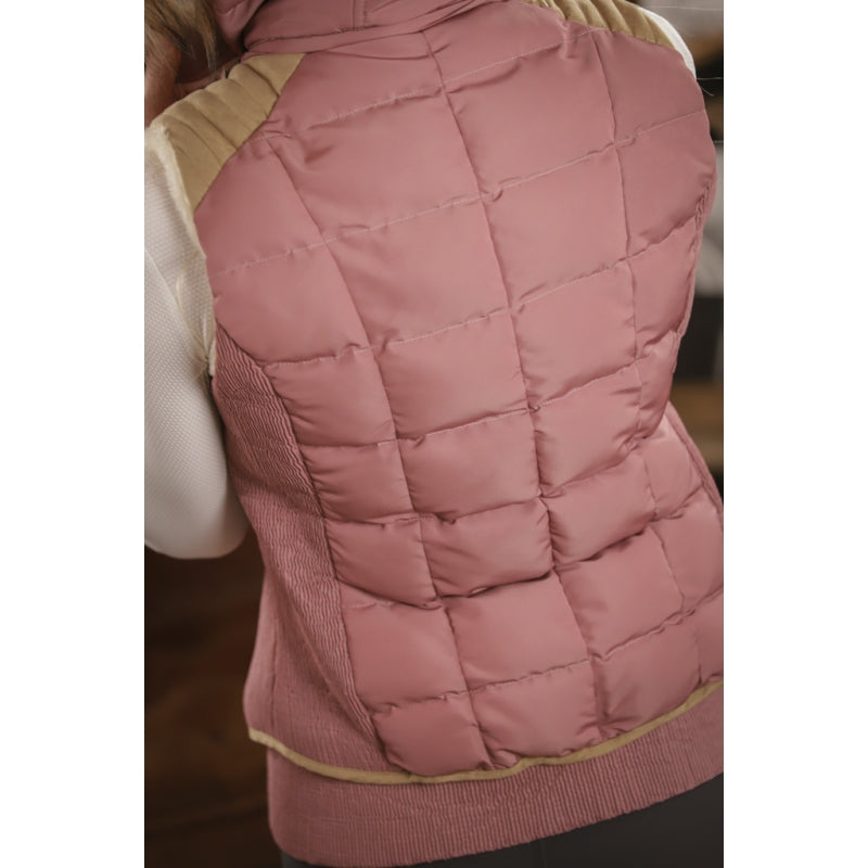 Doudoune New Roge Vieux Rose – Doudoune Sans Manches Femme