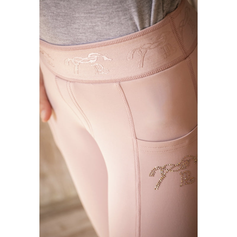 Legging d’équitation Delphe Eden by Pénélope – Rose poudré