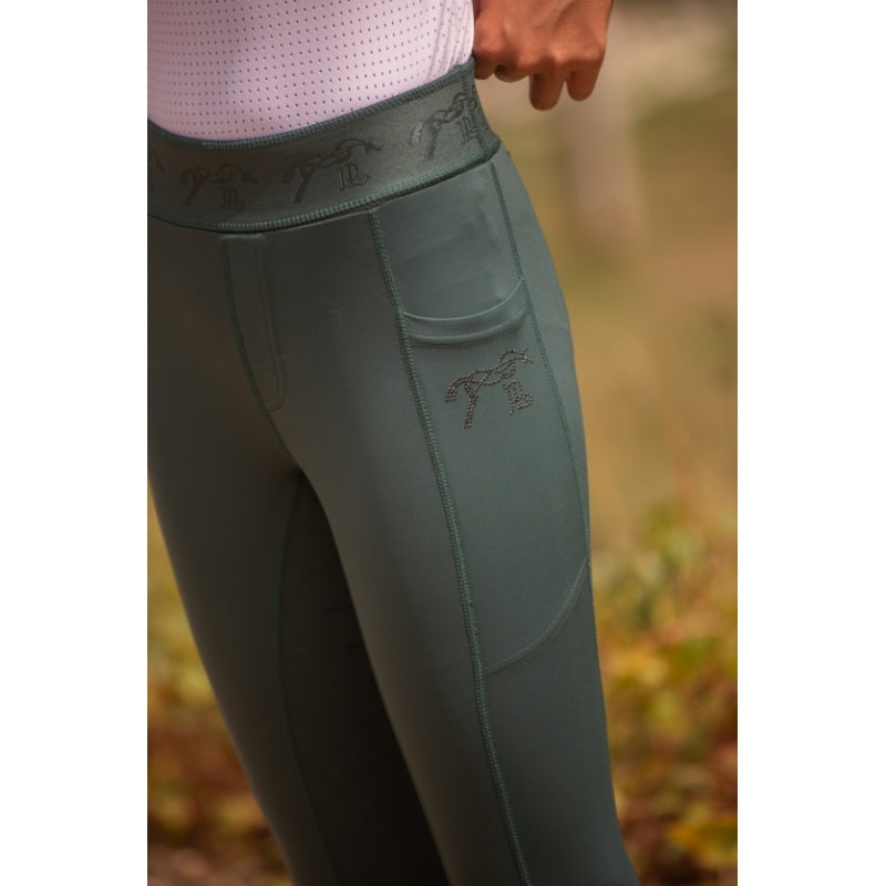 Legging d’équitation Delphe Eden by Pénélope – Vert forêt