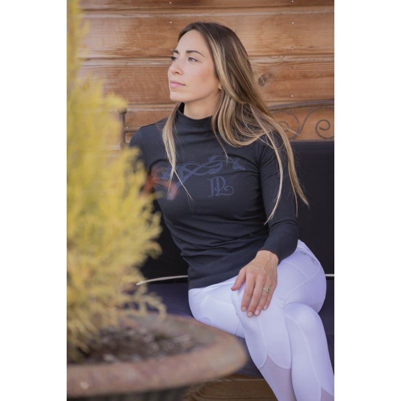 Polo Maddie Pénélope – Manches longues, Anthracite
