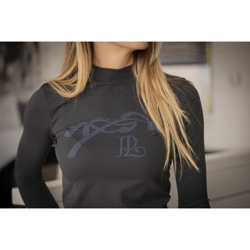 Polo Maddie Pénélope – Manches longues, Anthracite