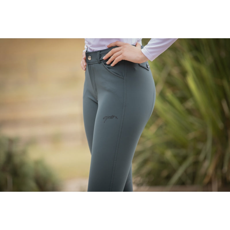 Pantalon d’équitation femme Élégance Vert Forêt – Pénélope