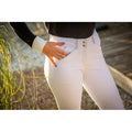Pantalon d’Équitation New Point Sellier Blanc – Pénélope Femme