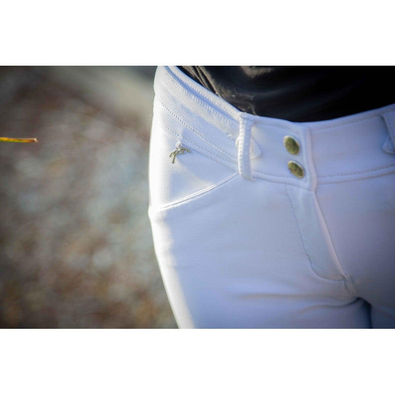 Pantalon d’Équitation New Point Sellier Blanc – Pénélope Femme